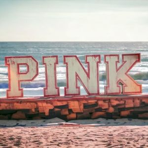PINK VICTORIA SECRET sign